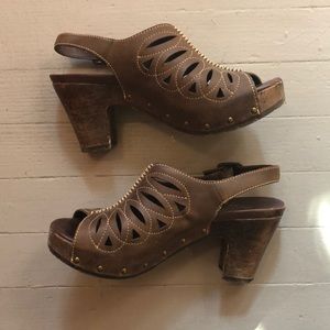 Dansko peep-toe heels